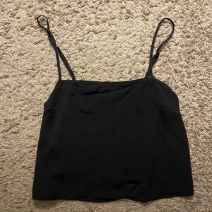 Cropped Black Tank